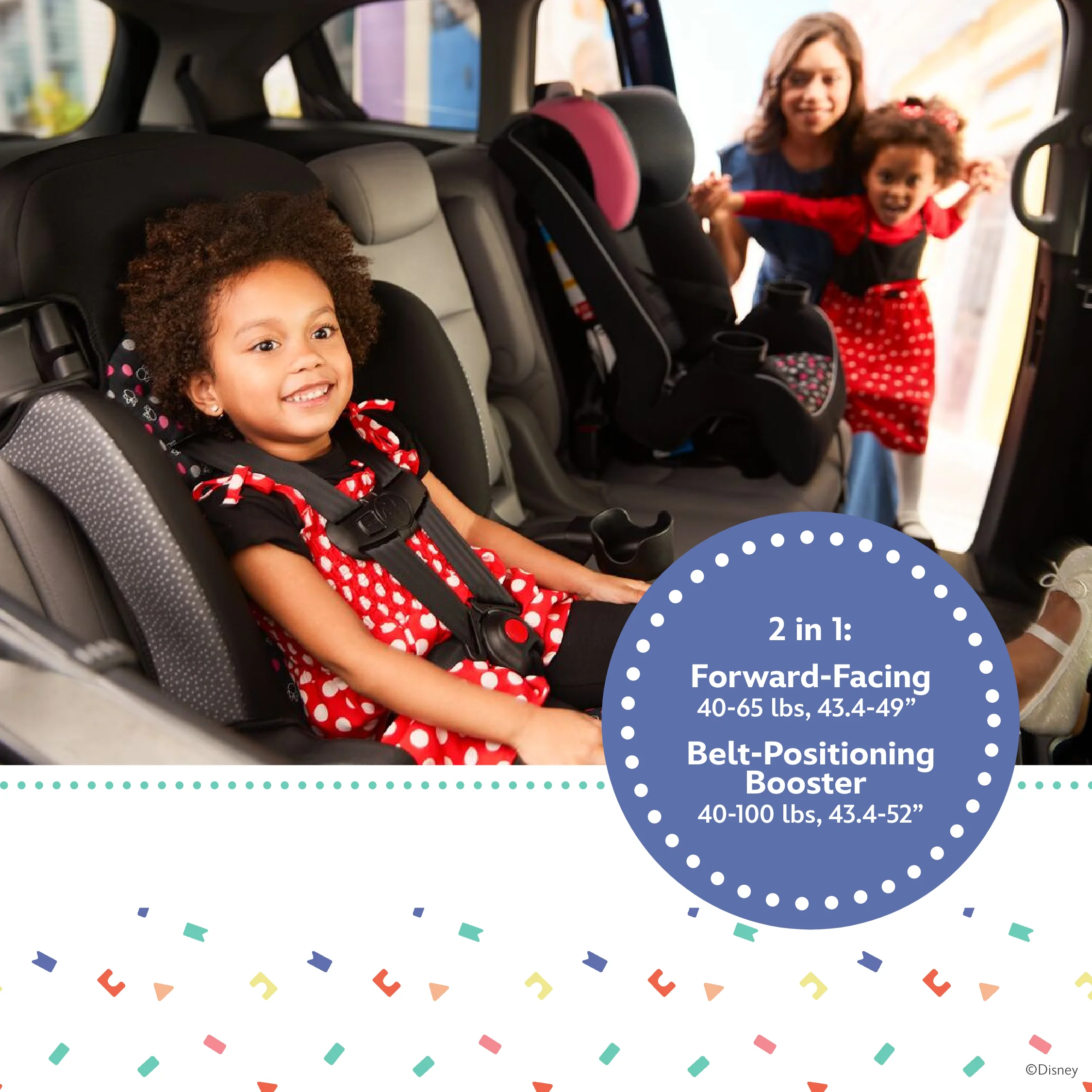 Disney Baby Finale 2-in-1 Booster Car Seat - Image 3
