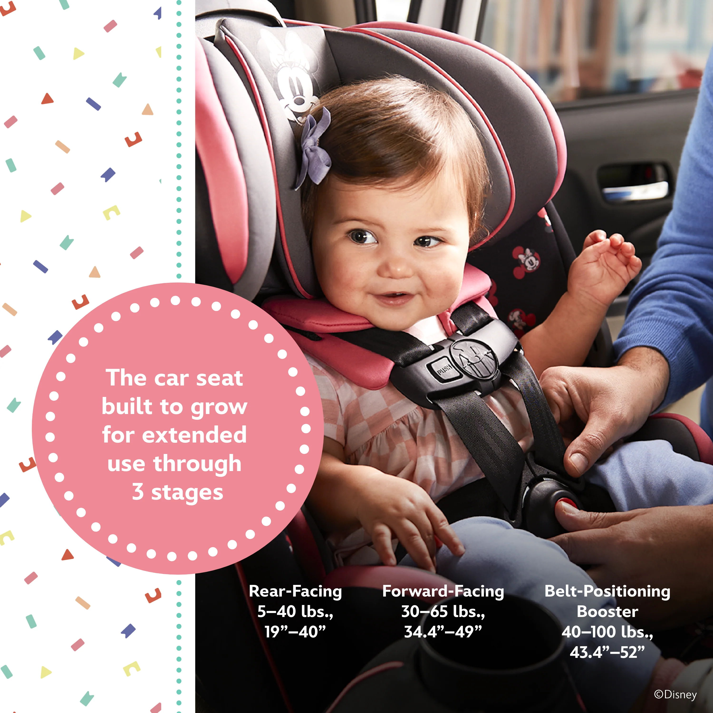 Disney Baby Grow and Go™ All-in-One Convertible Car Seat - Image 4