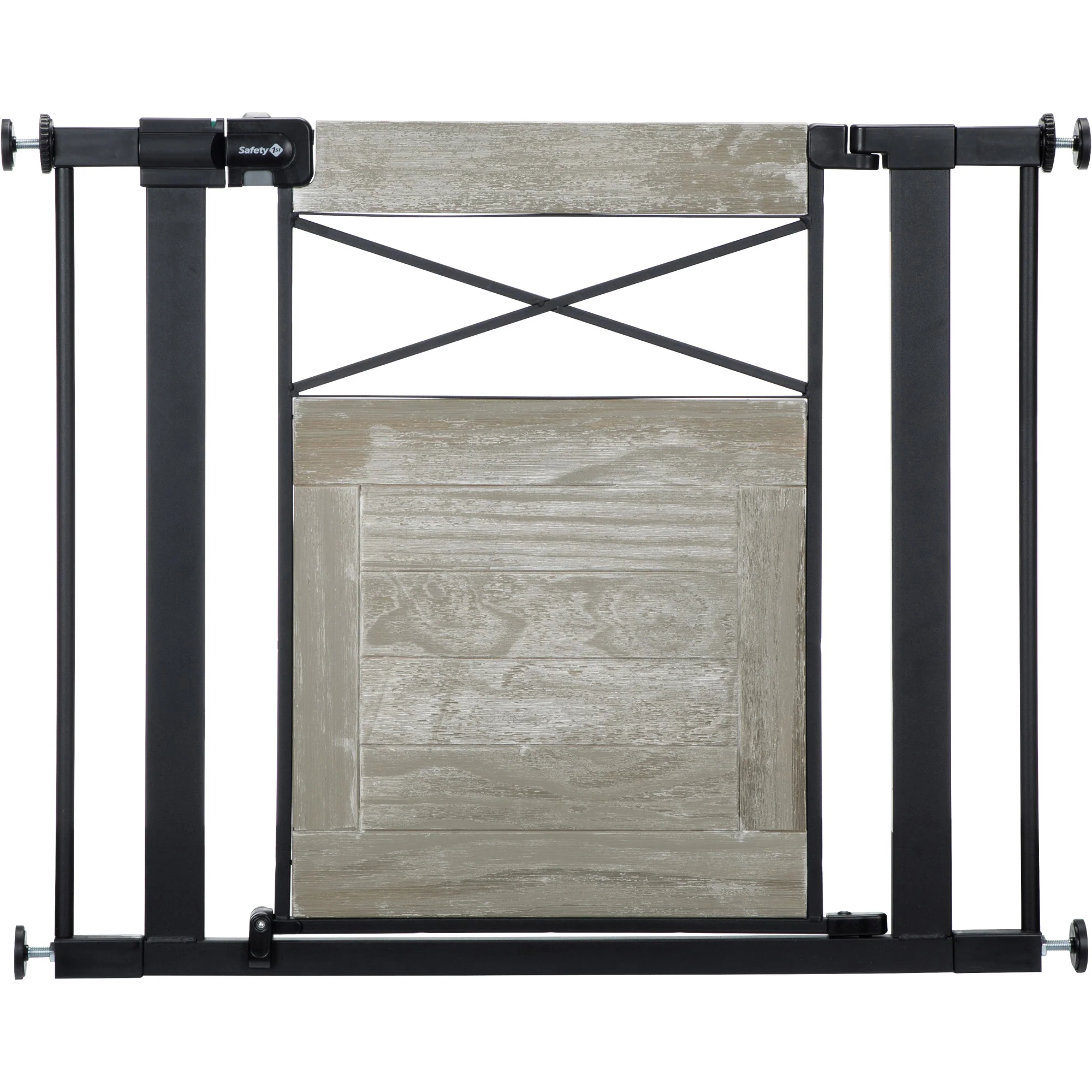 Easy Install Modern Farmhouse Baby Gate (Grey) - Image 6