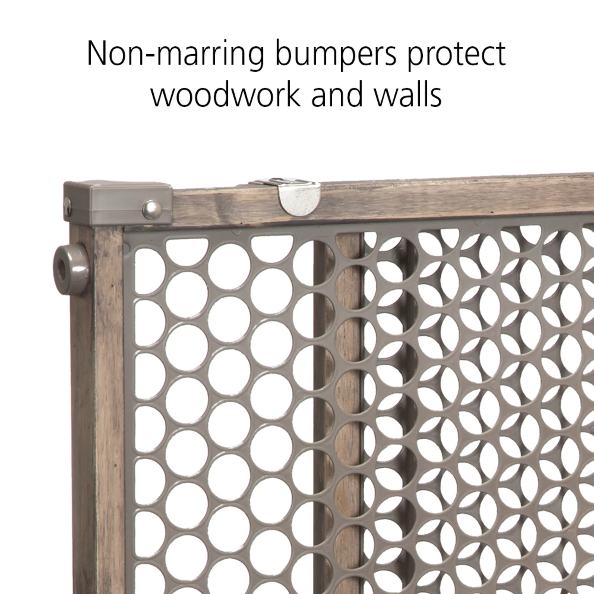 Vintage Grey Wood Doorway Security Baby Gate - Image 9